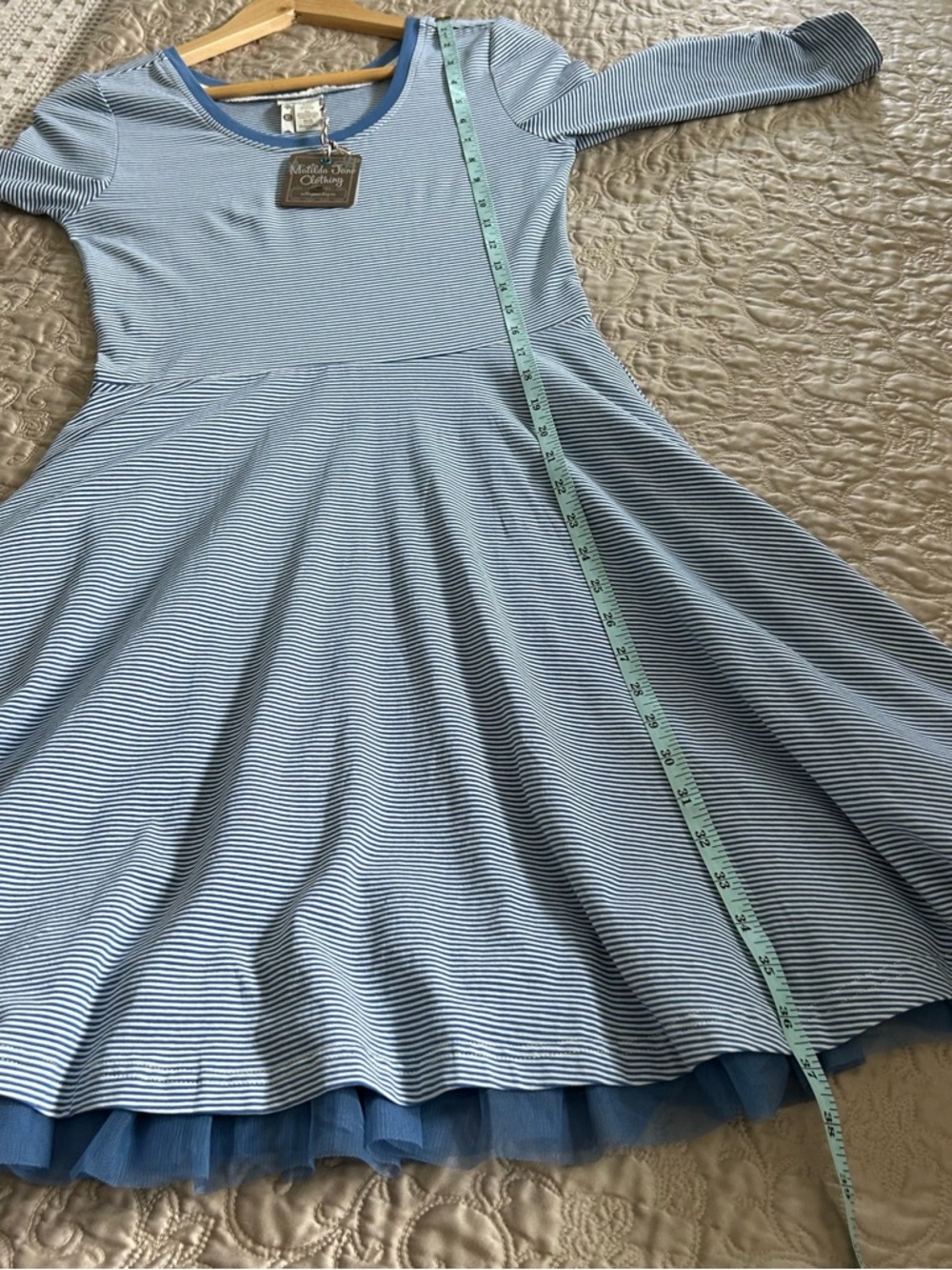 🌿 Matilda Jane Blue Striped Dress | XS | Parisian Spring Style - Picture 10 of 12